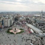 Taksim Camii inşaatındaki son durum havadan fotoğraflandı