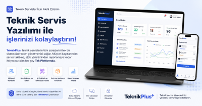 TeknikPlus: Teknik Servis Firmaları İçin Yeni Nesil Servis Takip ve Yönetim Yazılımı