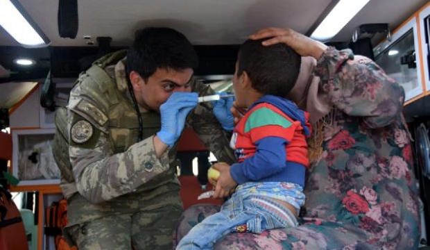 Tel Abyad ve Resulayn'da sağlık taraması