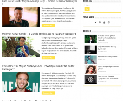 Türkçe Youtuber Haberler - insandedikleri.com