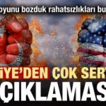 Türkiye'den çok sert ABD açıklaması!