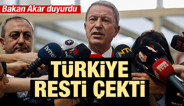 Türkiye'den F-35 resti! Bakan Akar duyurdu...