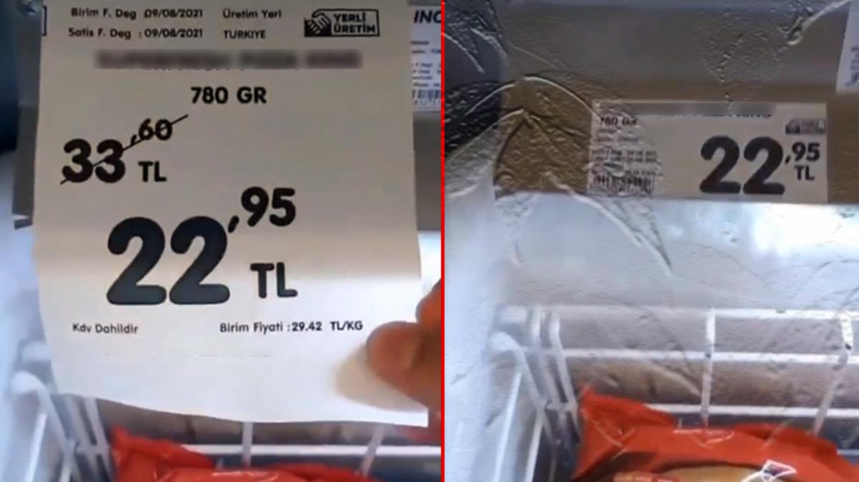 Ünlü market zincirinin fiyat oyununu vatandaş ifşa etti Sosyal medya bu video ile çalkalanıyor