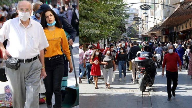 Vaka sayısının arttığı Gaziantep'te çarşıda yoğunluk