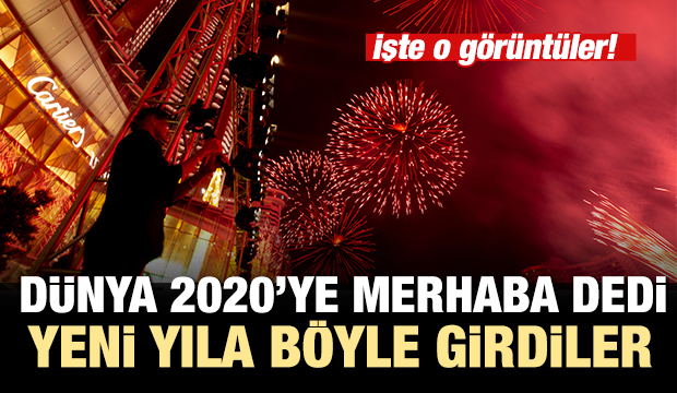 Yeni yıla Türkiye ve dünyada böyle girdiler