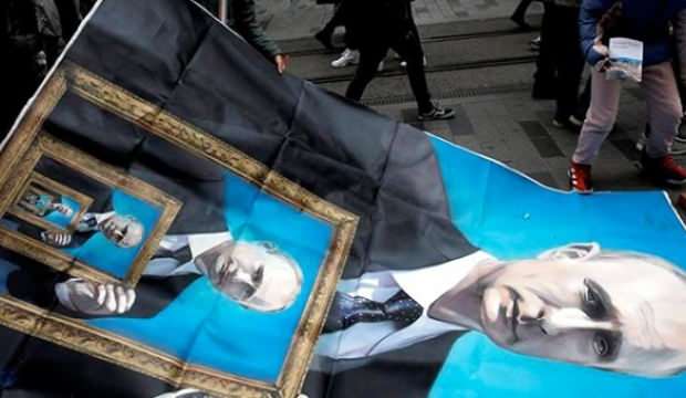 Yer: İstanbul... Putin posteri kriz çıkardı