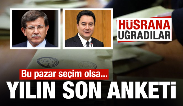 Yılın son anketi geldi! İşte partilerin oy oranları